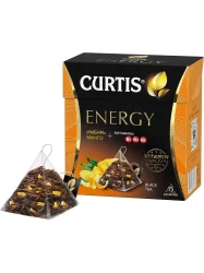 Pyramid Schwarztee Curtis Energy, aromatisiert, mittleres Blatt, 15 Stk