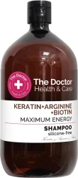 Шампунь The Doctor Health&Care Keratin+Arginine+Biotin Maximum Energy, 946 мл