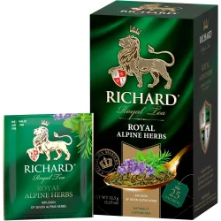 RICHARD ROYAL ALPINE HERBS Tee, 7 Alpenkräuter, 25 Beutel