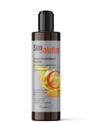 Hyaluron-Toner für Gesicht und Dekolleté mit Vitamin C. Skin Solution, 200 ml